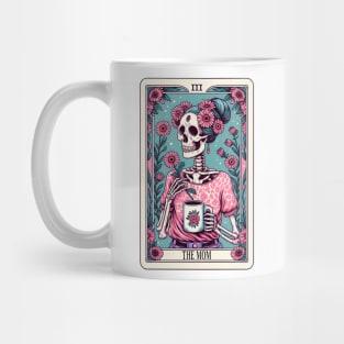 The Mom Tarot Card Skeleton Mothers Day Witch Mom Skull Mama Mug